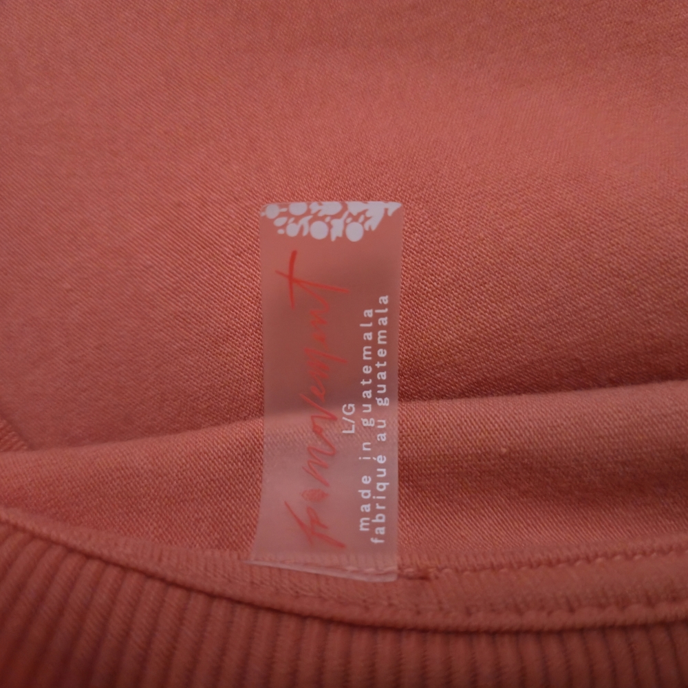 Free People Movement Hot Shot Tee Romper Pink Coral Size L Athleisure Cozy - Picture 8 of 10